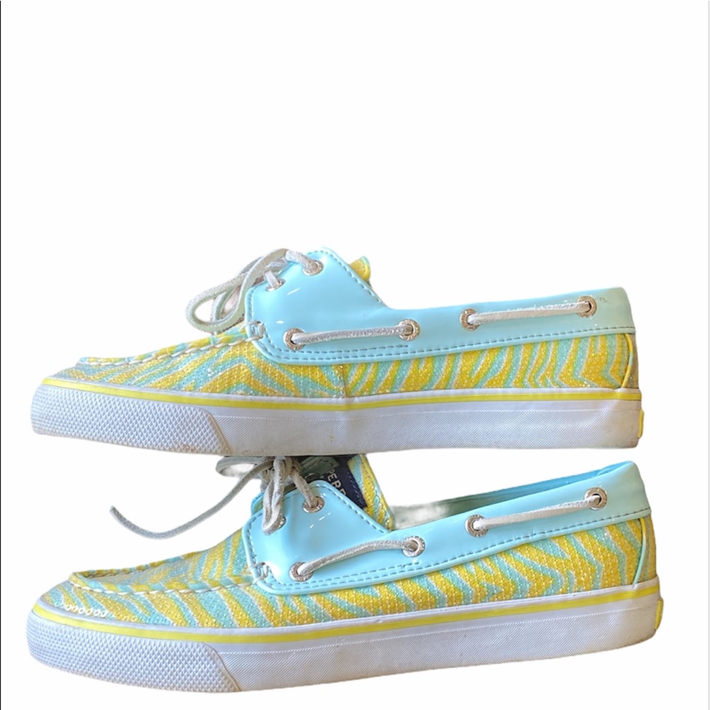 Zebra Print Sequin Top-Sider Sperry - image 3